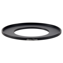 Kameraobjektiv-Filter-Adapterring 49 mm auf 77 mm, schwarz