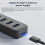 4-Port High-Speed USB 3.0 Hub 50CM USB Splitter Adapter 2