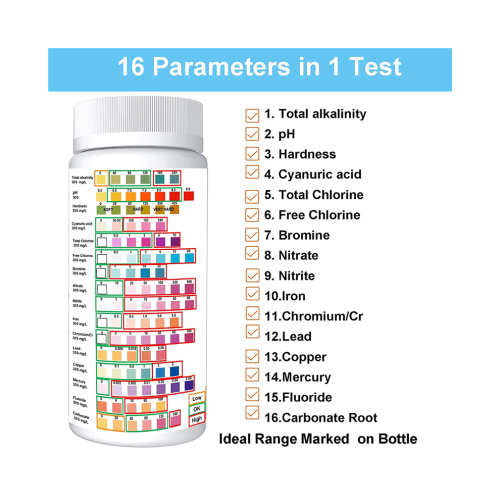 16 in 1 Water Testing Kits for Drinking Water- (100Pcs Test Strips ) 2