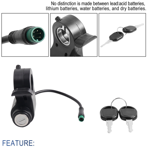 Για το G2 Max/G2 Pro Scooter, κλειδί κλειδώματος διακόπτη γκαζιού 5 ακίδων 2