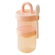 Barattolo portatile per la colazione con coperchio ermetico, tazza di farina d'avena addensata, A