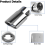 Car Exhaust Pipe Modification Tail Throat Tail Pipe (Silver) 4
