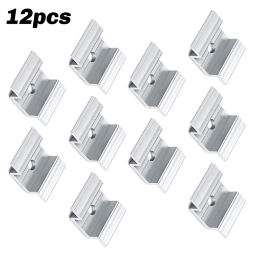 12 x solpaneler med mittklämma i aluminiumlegering 1