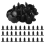 30pcs 9mmx8mm Hole Plastic Car Tree Clips Rivets Retainer 1