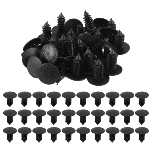 30pcs 9mmx8mm Hole Plastic Car Tree Clips Rivets Retainer 1
