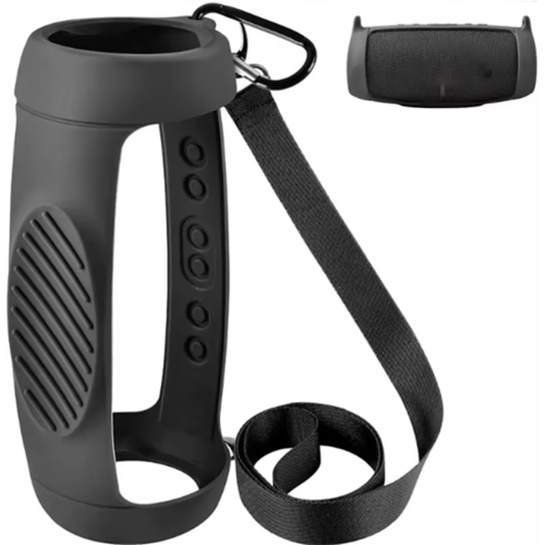 Custodia protettiva per JBL Charge 5 con tracolla, rossa. 2