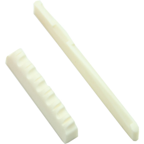 1 set benstallsadel och mutter för 6-strängad akustisk gitarr 1