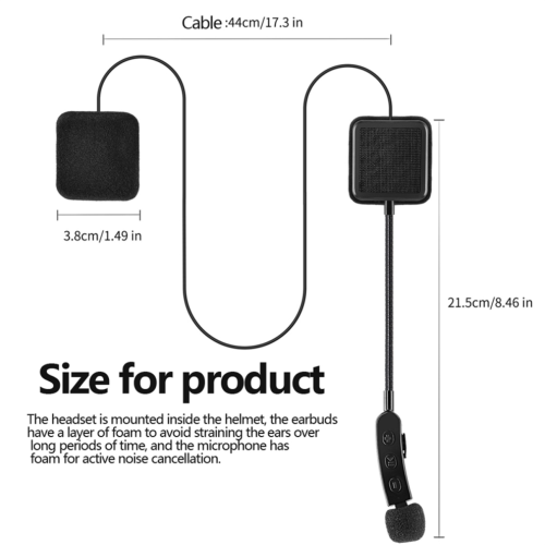 Écouteurs sans fil Bluetooth pour casque de moto 1
