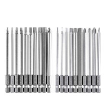 Set di punte lunghe, set di punte magnetiche da 20 pezzi, punta a taglio esagonale da 1/4 di pollice