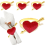 Servilleteros con forma de corazón para decorar la mesa de boda de San Valentín 3