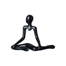 Dekorative abstrakte Denkerfigur,-Schwarz 2