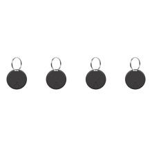Mini traceur GPS sans fil Bluetooth 5.0 anti-perte avec anneau porte-clés noir