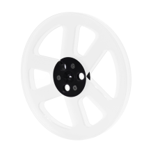 1/4 7 Inch Empty Take Up Reel to Reel Hub White