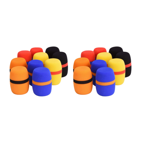 10Pcs Thickened KTV Handheld Dust Proof Soft Sponge Microphone Cover