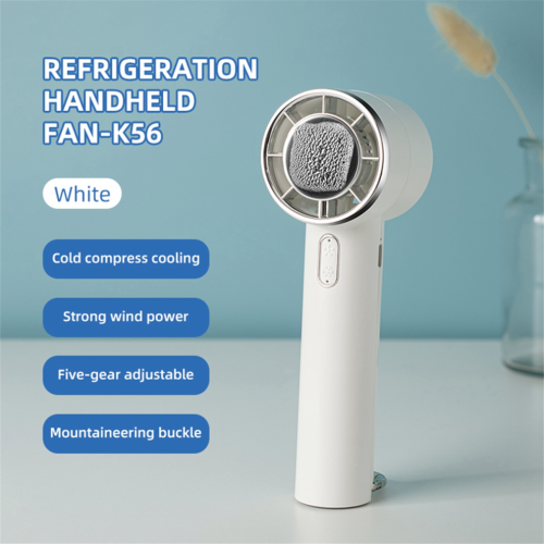 Handlicher Turbo-Eisventilator mit Haken, USB-Mini-Kaltventilator, Weiß 1