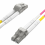 For OM4 LC-LC UPC Duplex Fiber Patch Cable LSZH Jacket for 1
