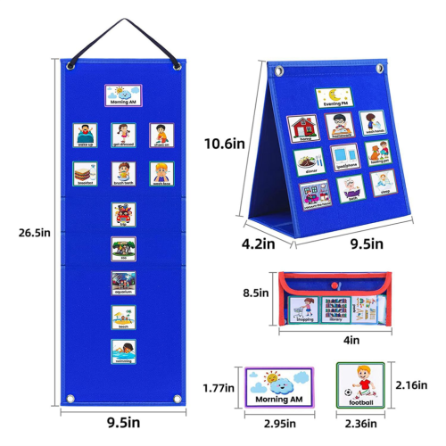 Visual Schedule for Kids Daily Routine Chart with 70 Cards Calendar 1