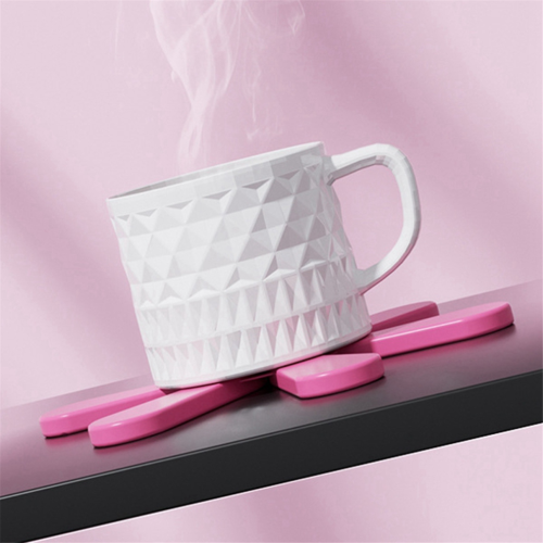 Silikon-Untersetzer-Set mit Ständer, isolierende Topfuntersetzer für heiße Töpfe 1
