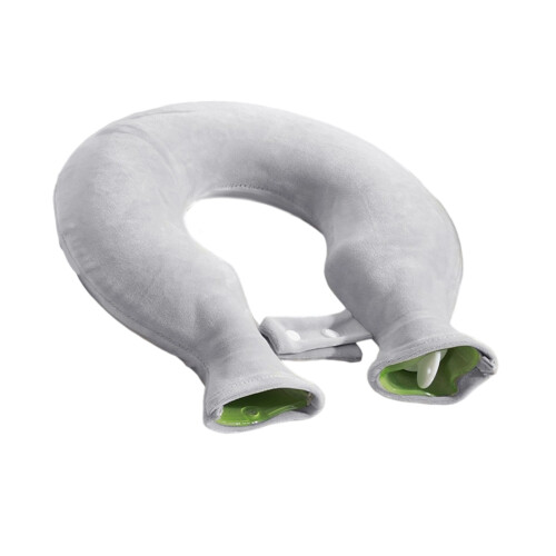 MultiPurpose Hot Water Bag Shoulder Back Throw Pillow-Gray