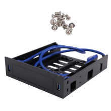 2 paneles frontales USB 3.0 con soporte para dispositivo/disco duro de 3,5 pulgadas o 2,5 pulgadas