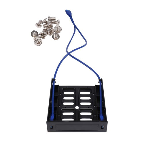 2 x USB 3.0 Frontpanel mit Halterung für 3,5-Zoll-Geräte/Festplatten oder 2,5-Zoll-Laufwerke 1