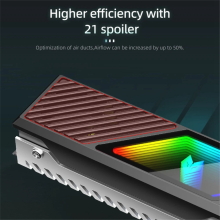 Nieuwe RGB M.2 2280 SSD-koeler M.2-radiator 5V 3-pins ARGB A