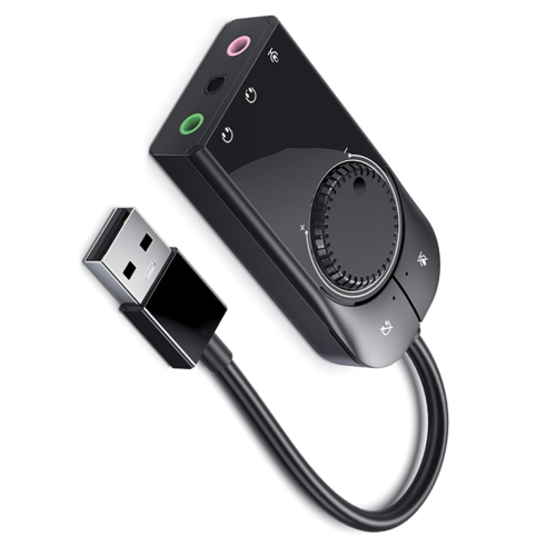 Geluidskaartinterface Externe 3,5 mm microfoon audioadapter 1