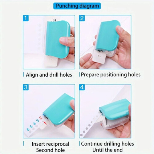 6 Hole Punched, for A4/A5/B5 Notebook Scrapbook 1