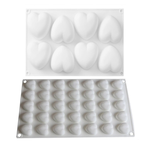 Herzförmige Schokoladenform, Mousse-Kuchenform, Silikonform B 1