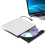 Masterizzatore CD/DVD esterno +/-RW, portatile, bianco. 2
