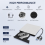 Masterizzatore CD/DVD esterno +/-RW, portatile, bianco. 3
