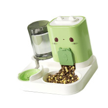 Smarted Cats Feeders 2 In 1 Food Water Bowl Programmable-Green