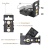 Infrared Level L-Shape Adapte Magnetic Pivoting Base 2