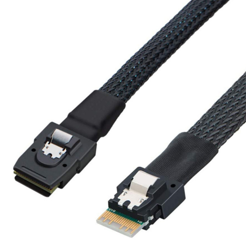 Εσωτερική καλωδίωση σύνδεσης διακομιστή MINI SAS 8087 σε SLIM SAS 8654 4i