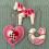 Filz-Stickset: Pferd, Vogel, Herz, Rosa 2