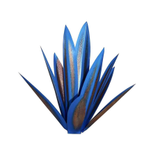 Rustieke Tequila-sculptuur van metaal met agaveplantmotief voor huisdecoratie, 27 cm