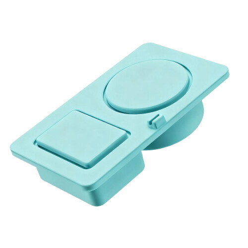 Space Saving Two Compartment Food Organizers for Kitchen-Blue