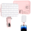 Lampe selfie/vidéo d'appoint, 60 LED, 3 modes d'éclairage réglables, rose 3