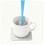 Set of 8 Durable Plastic Scrub Brushes Extra-blue and white 4