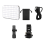 Lampe selfie/vidéo d'appoint, 60 LED, 3 modes d'éclairage réglables, noire 1