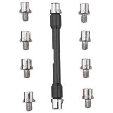 Set di chiavi per raggi manubrio moto 5.0-6.8, lunghezza 93 mm, nere