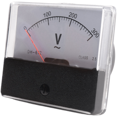 Rechteckiges AC 0-300V Manometer Analog-Panelmeter Voltmeter DH670 2