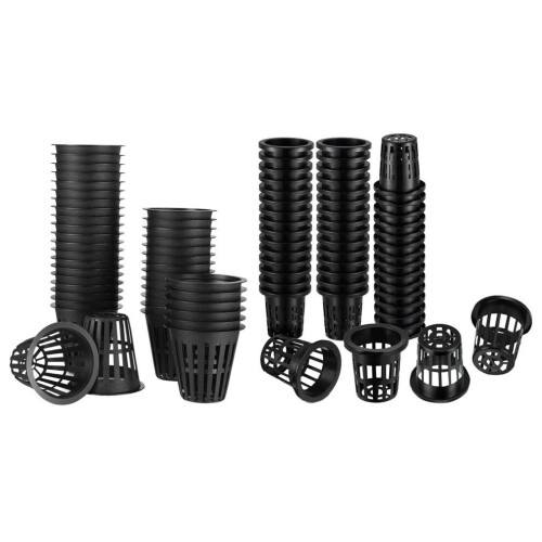 100er-Pack Netzbecher, geschlitztes Netzgewebe, breiter Rand, Filter, Pflanzennetz, Topf