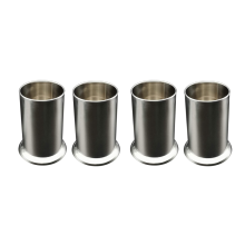 4 porta cannucce in acciaio inox, dispenser di cannucce da banco
