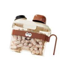 Novelty Pitcher Shape Pet Food Containers -brown 2.8 liters