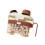 Novelty Pitcher Shape Pet Food Containers -brown 2.8 liters 1