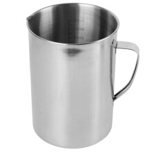 Durable Nonrust Steel Kitchen Measuring Cup Nonslip Grip-2000ml