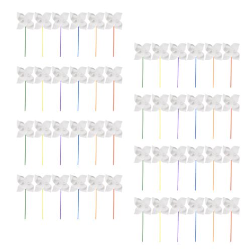 48 stuks DIY windmolentjes van wit blanco papier 1