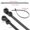 Kabelbinders van 30 cm (100 stuks) met schroefgat 3