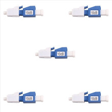 5 adaptadores de fibra óptica LC UPC de 10 dB para conector SC UPC simplex